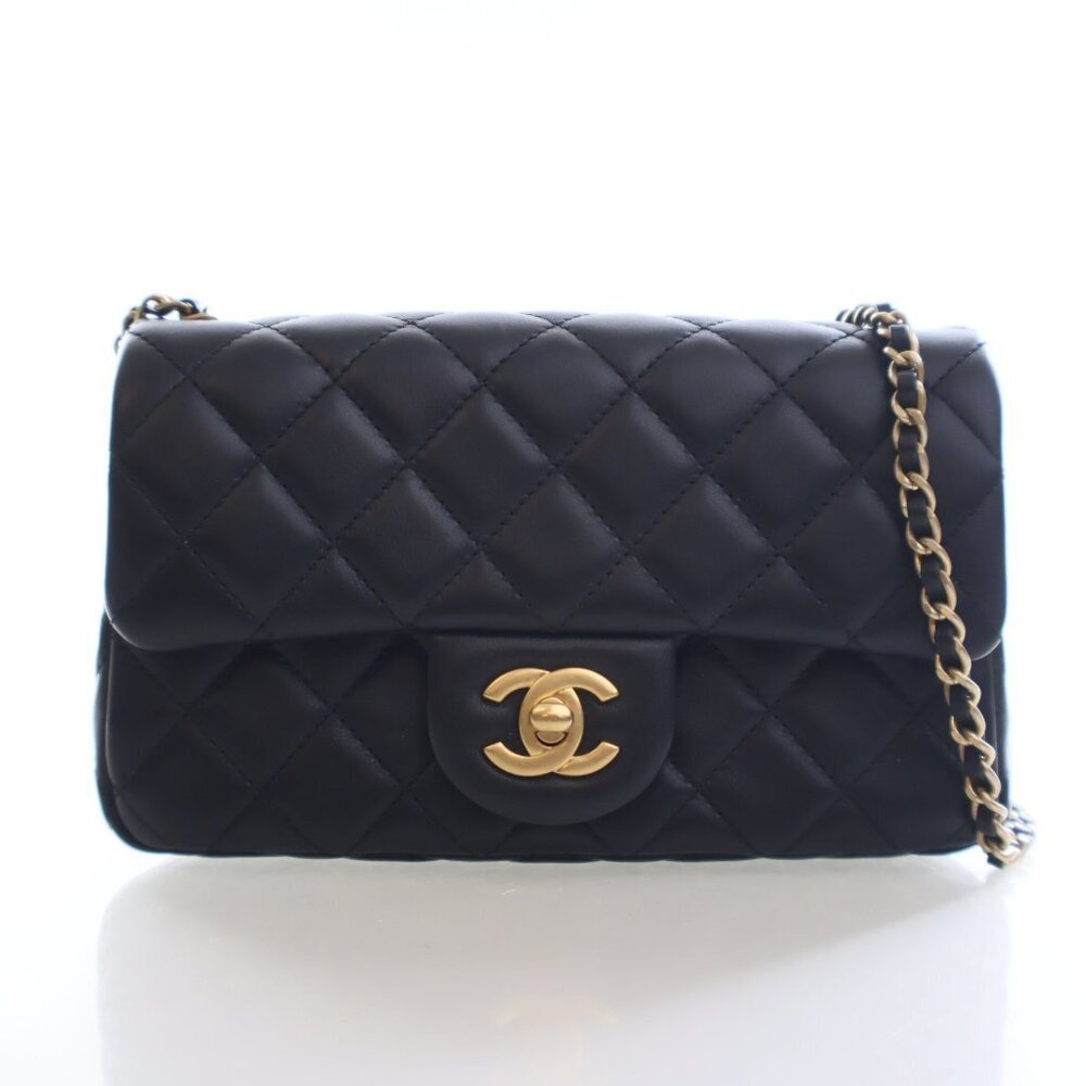 Chanel Mini Lambskin Rectangular Pearl Crush Flap Bag